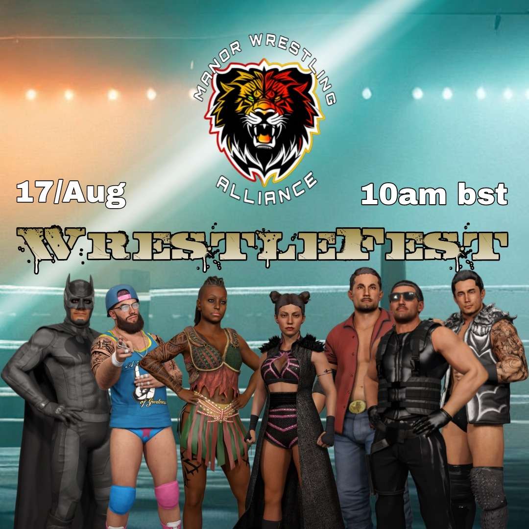 August is quickly coming! And we have another helping of WrestleFest on August 17th at 10am BST! Mark your calendars! #weareMWA #twitch #WWE2K23