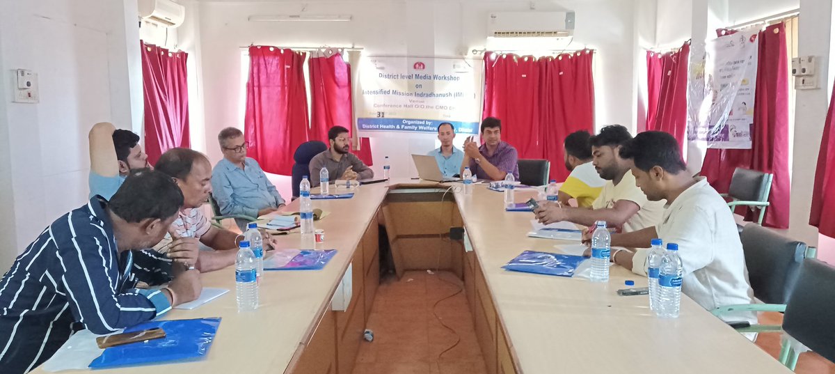 CMO_Dhalai's tweet photo. District level Media Workshop on (Intensified Mission Indradhanush) IMI-5.0 held at conference hall O/O the CMO, Dhalai, technical support by UNICEF, Tripura https://t.co/wX2PEQzcTp