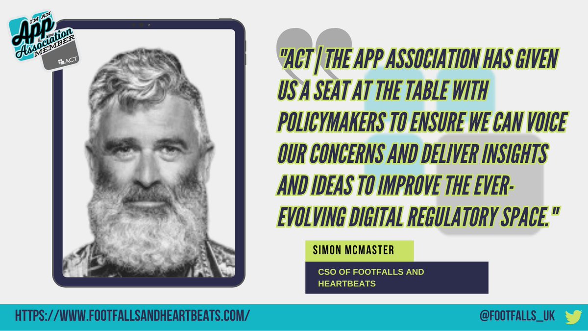 actmembers's tweet photo. members like @footfalls_uk are leading the next generation of trailblazers working to fill gaps across industries. we’re proud to work with and for them to lead to global policies that facilitate innovation and growth. #ACTMembersInACTion #MemberMonday https://t.co/0xEyMhkJsk