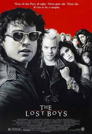 #OnThisDay, 1987, the #vampire film 'THE LOST BOYS' by #JoelSchumacher was released in theaters - #80s