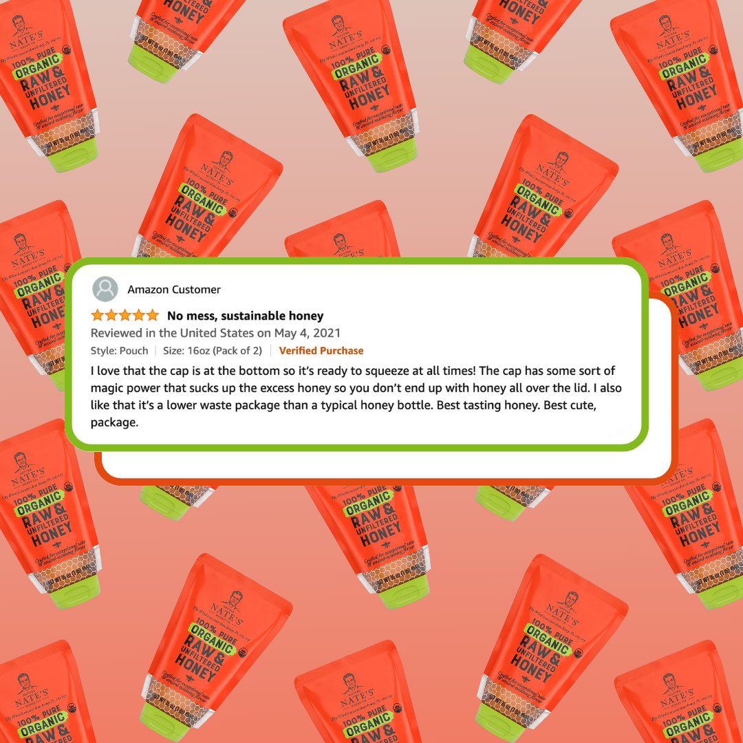 GlenroyInc's tweet photo. We help our customers get positive reviews. 👍✨
Have you tried Nature Nate's Honey in #STANDCAP? Comment below ⬇️
#FactFriday #flexiblepackaging #glenroy #doyouknowglenroy #standcap #flexiblepackagingsolutions #packaginginnovation #brandelevation #flexiblepouches #packaging https://t.co/HEvZ8LC9Ca