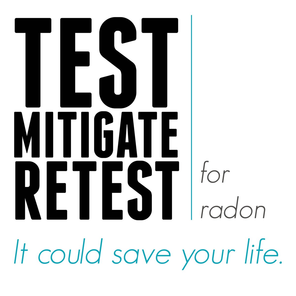 Test for #radon.
Mitigate any problems.
Test again.

There is no way of knowing if your radon mitigation system is working unless you test again. Take this extra step to make sure you and your family can breathe safely.
