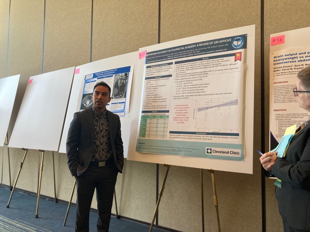 Kaitlin Ritter (@kaitlinrittermd) on Twitter photo Another Cleveland presenter! Oscar Hernandez <a href="/CCFSurgery/">Cleveland Clinic General Surgery Residency Program</a> resident presenting on accuracy in colorectal surgery!
<a href="/aprabhumd1/">Ajita Prabhu, MD FACS</a> <a href="/ScottRSteeleMD/">Scott R. Steele</a> <a href="/arikanters/">Arielle Kanters</a>
#MSA2023 Another Cleveland presenter! Oscar Hernandez <a href="/CCFSurgery/">Cleveland Clinic General Surgery Residency Program</a> resident presenting on accuracy in colorectal surgery!
<a href="/aprabhumd1/">Ajita Prabhu, MD FACS</a> <a href="/ScottRSteeleMD/">Scott R. Steele</a> <a href="/arikanters/">Arielle Kanters</a>
#MSA2023
