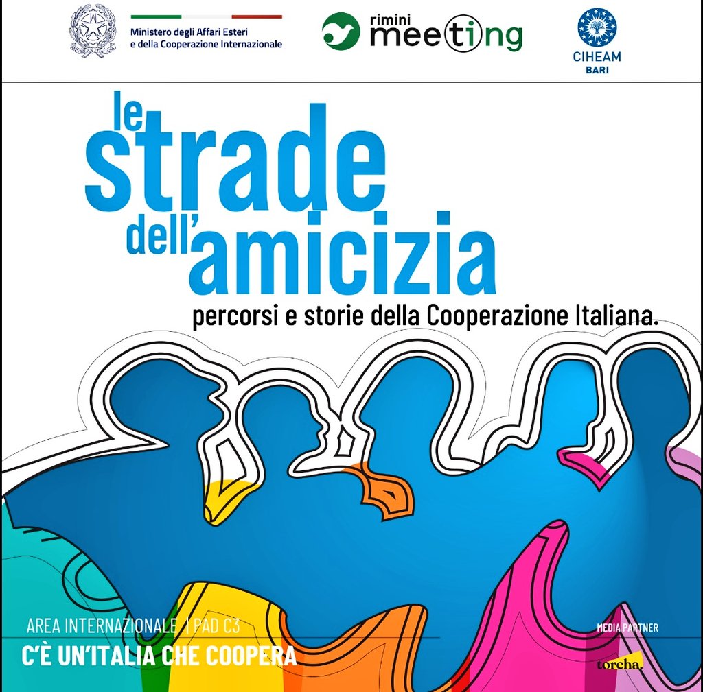 📅 20/25 agosto.

#1Italiachecoopera ti aspetta anche quest'anno al <a href="/MeetingRimini/">Meeting Rimini</a> con il padiglione internazionale "Le strade dell'amicizia. Percorsi e storie della #CooperazioneItaliana" in partenariato con il <a href="/CIHEAMBari/">CIHEAM Bari</a> e #Torcha media partner.

 ℹ️meetingrimini.org/edizioni/edizi…
