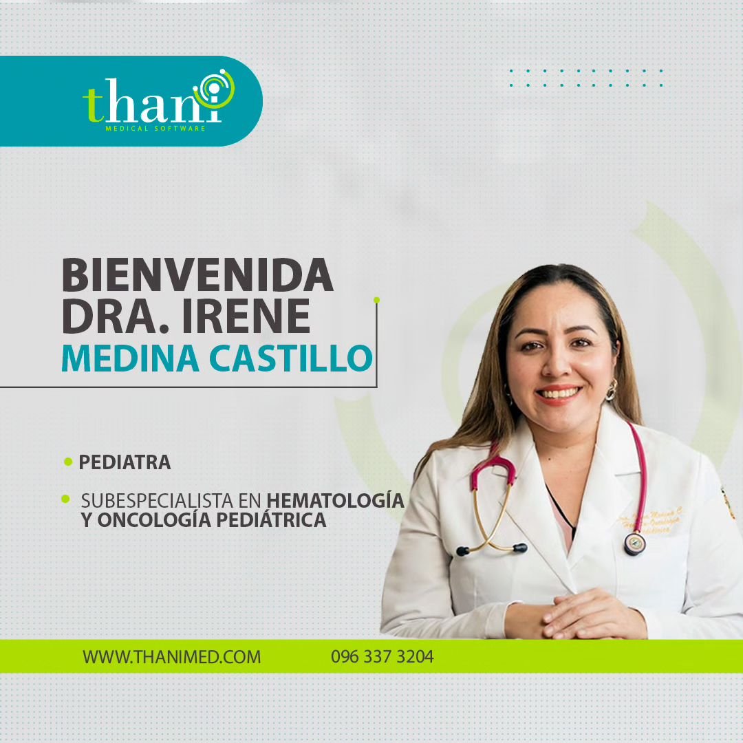 ThaniMedical's tweet photo. Hoy tenemos el placer de darle la bienvenida a la Dra. Irene Medina PEDIATRA HEMATO-ONCOLOGA, quien atiende en Cuenca.
#thanimed #softwareclinico #medicoenencuador #pediatria #PediatraenGuayaquil #MedicoEnGuayaquil https://t.co/1fmzcn0C3L