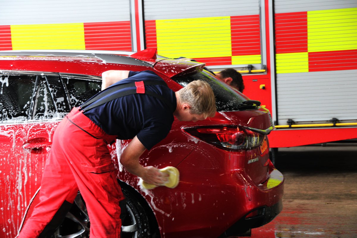 SWFireandRescue's tweet photo. ๐งฝ Is your vehicle in need of sprucing up?
๐ Firefighters at #Whichurch are hosting a charity car wash this Saturday (5th August) from 10am-2pm, with all funds raised going to @firefighters999 and @air_ambulance
๐ If you're in the area, please pop along to show your support. https://t.co/LwFtEC47Ue
