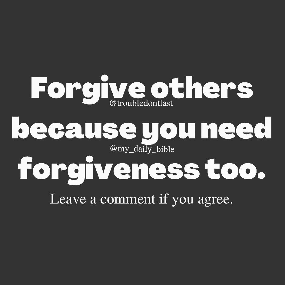 troubledontlast's tweet photo. If you cannot forgive, do not expect forgiveness. #forgivenessiskey
Forgive others as quickly as you expect God to forgive you. #forgivethem
FORGIVE and you will be FORGIVEN. #forgiveandmoveon
Forgiveness is a gift whether deserving or undeserving…..
https://t.co/AvD67hKkua https://t.co/sxKEFZoQk6