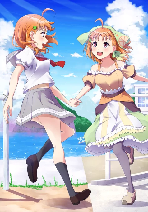 千歌ちゃん&チカちゃん誕生日おめでとう!!!  今年は幻日のヨハネで動くチカちゃんが見れて幸せでございます  #高海千歌生誕祭2023 #チカ生誕祭2023