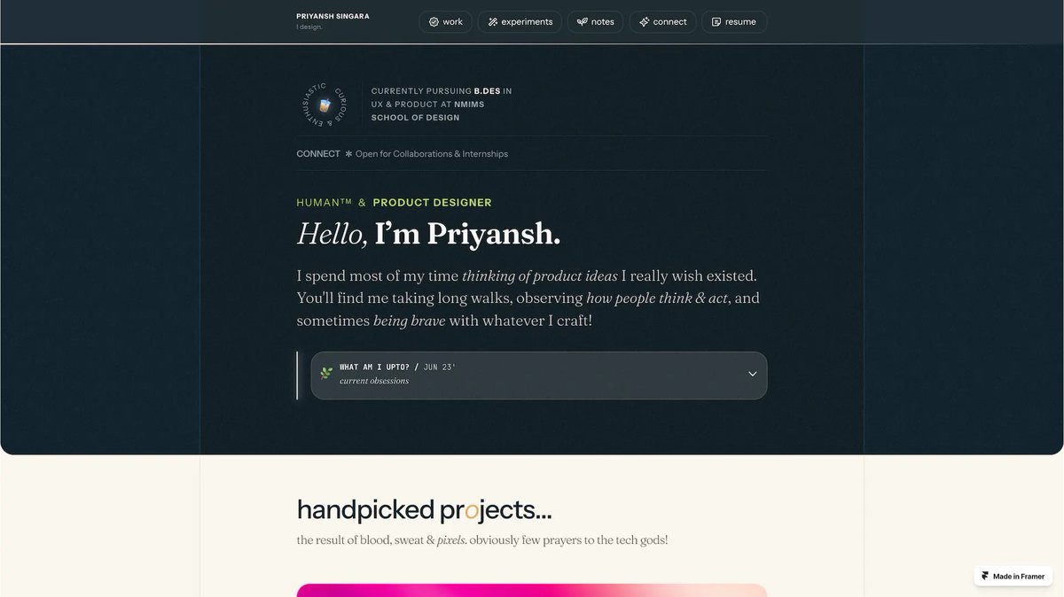 Prettyfolio tweet media