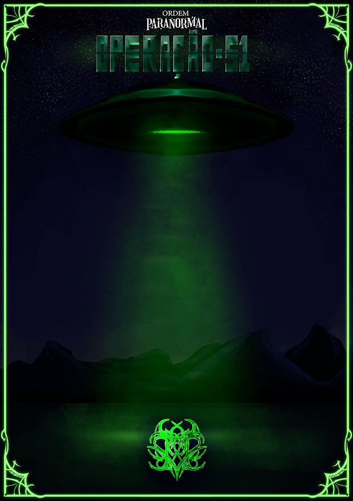 OrdemMissoes's tweet photo. 🛸 OPERAÇÃO-51 (𝐅𝐚𝐧-𝐌𝐚𝐝𝐞)

“A A.L.I.E.N (Agência de Localização e Investigação de Extraterrestres Nacional), após relatos da aparição de um OVNI sobre a região de Nevada, enviou um grupo de Agentes para a infame Área 51.”

📅 XX/08

#OrdemParanormal #OrdemParanormalRPG https://t.co/EaOjOgb3YA