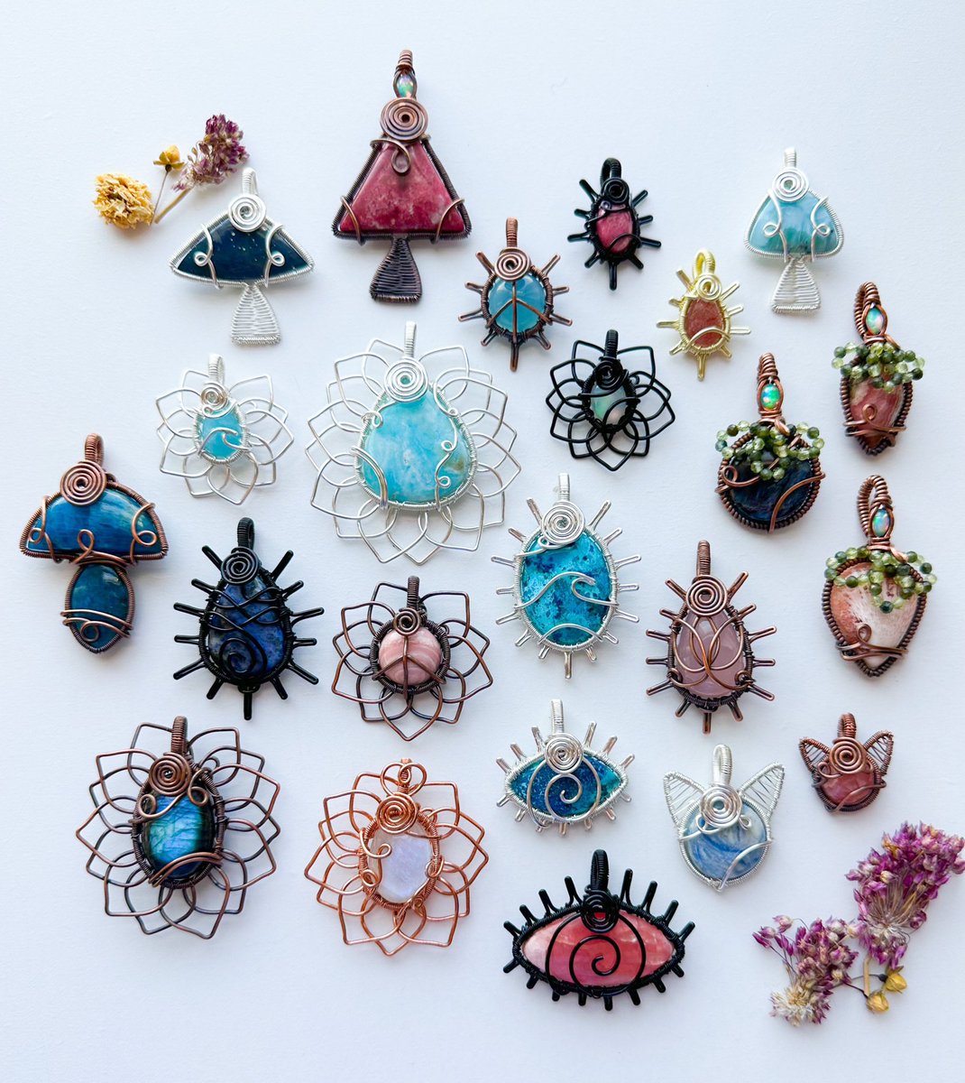 the crystals       🎀🩵👛       the pendants 

“barbieland” collection coming to my shop Friday Aug 4th at 8pm eastern time &lt;3
