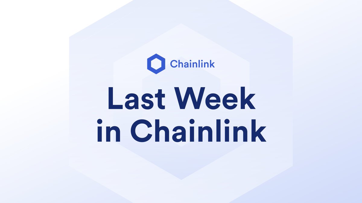 A curated list of everything @Chainlink from last week.

News and integrations:  @AngleProtocol, @BackedFi, @CakeApp_xyz, CCIP, @Covalent_HQ, @enterGrayArea, @lendvest_io, @luniverse_io, @Matrixdock, @realmatrixport, SmartCon, @term_labs, @the_phantom_g, and more.

Read and