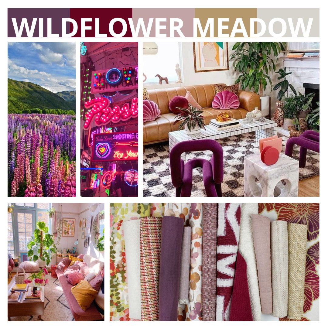 There is a transformational power in breaking away from the tried and true and embracing an unexpectedly bold and daring color palette 🌷
____________
#WildflowerMeadow #ColorTrends2023 #TrendOfTheMonth #LiveSmartFabric