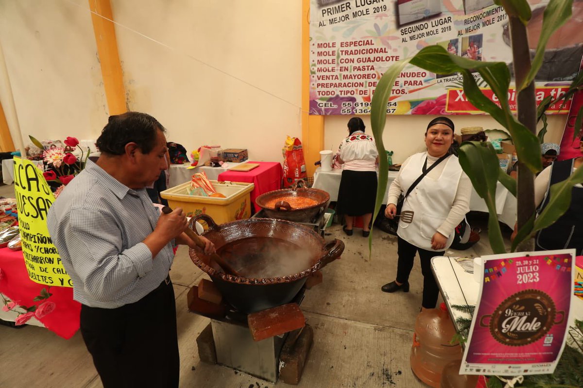 San Jerónimo Acazulco #Ocoyoacac te espera, este 31 de julio, en el último día de la Feria del Mole y la Gastronomía Indígena. #ViveElVeranoEdoméx☀️