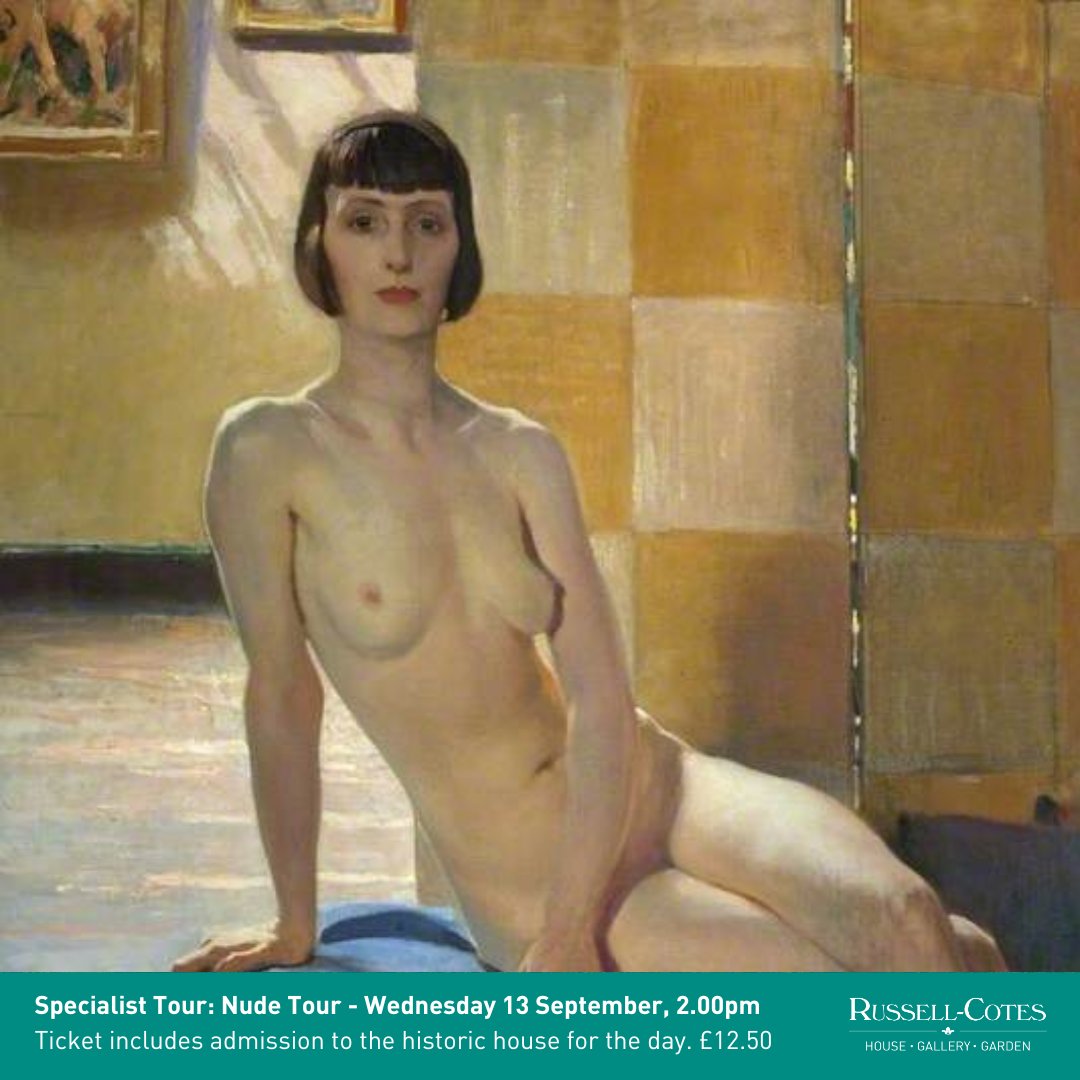 Russell_Cotes's tweet image. Discover the enthralling beauty of nude painting art with our new specialist Nude Tour! Don’t worry, only the art is naked.

Wednesday 13 September, 2.00pm
Ticket includes admission to the historic house for the day. £12.50

Book here russellcotes.com/event/speciali…

#museumtour