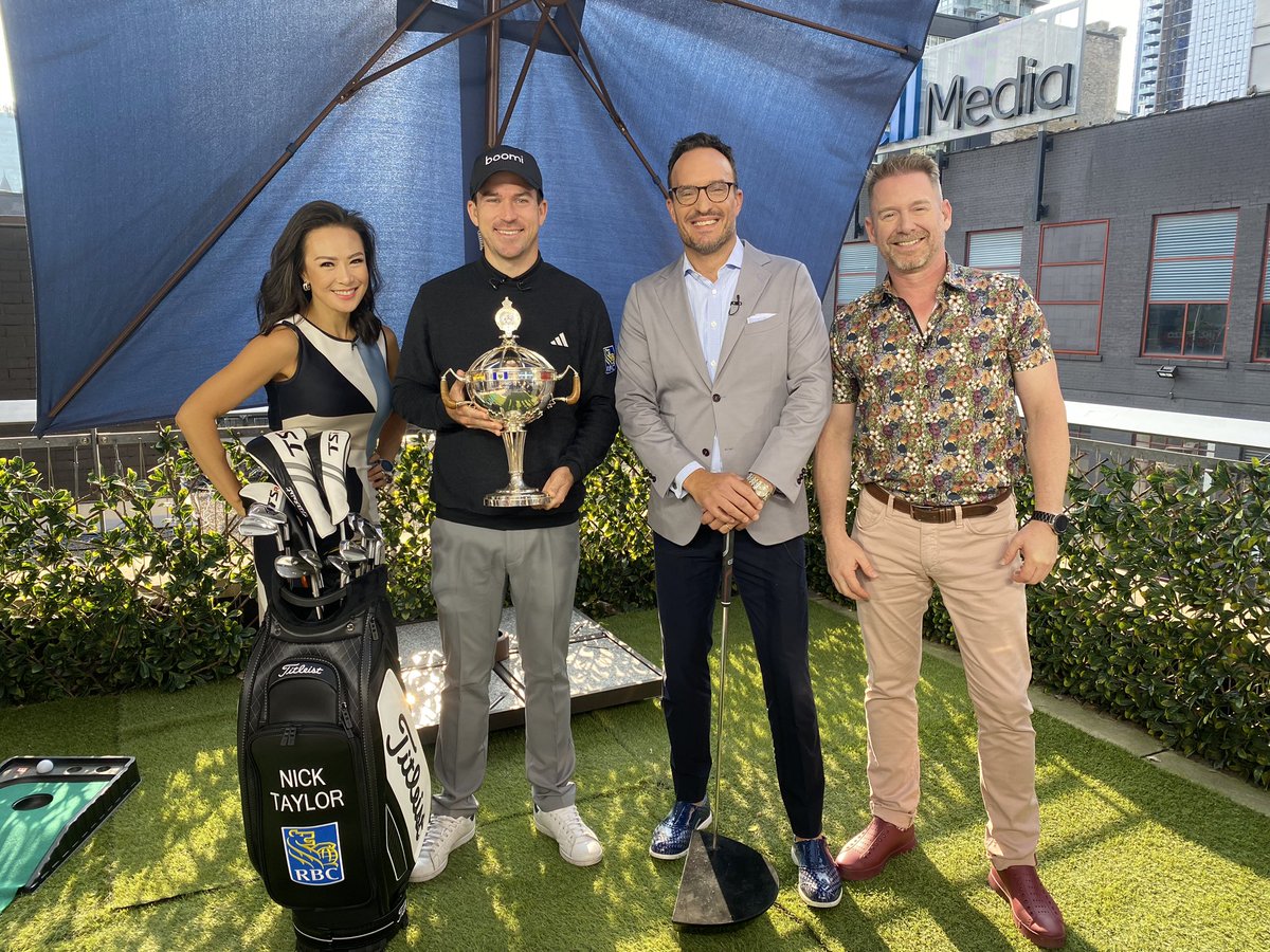 Caught up with @RBCCanadianOpen winner Nick Taylor this morning! Congratulations on the iconic win!