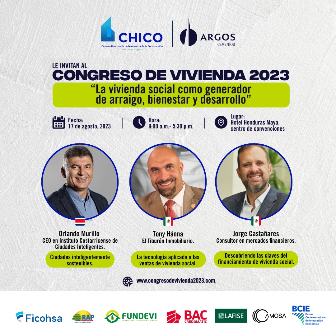 ✅ GRATIS
✅ Cupo limitado
✅ 17 de agosto, 2023
✅ 9:00am a 5:30pm
✅ Centro de Convenciones Hotel Honduras Maya, Tegucigalpa.
✅ Dirigido al público en general.
✅ Para inscribirse gratis y conocer los expositores vaya al siguiente enlace: congresodevivienda2023.com  👈👩‍💼👷👷‍♀️📊