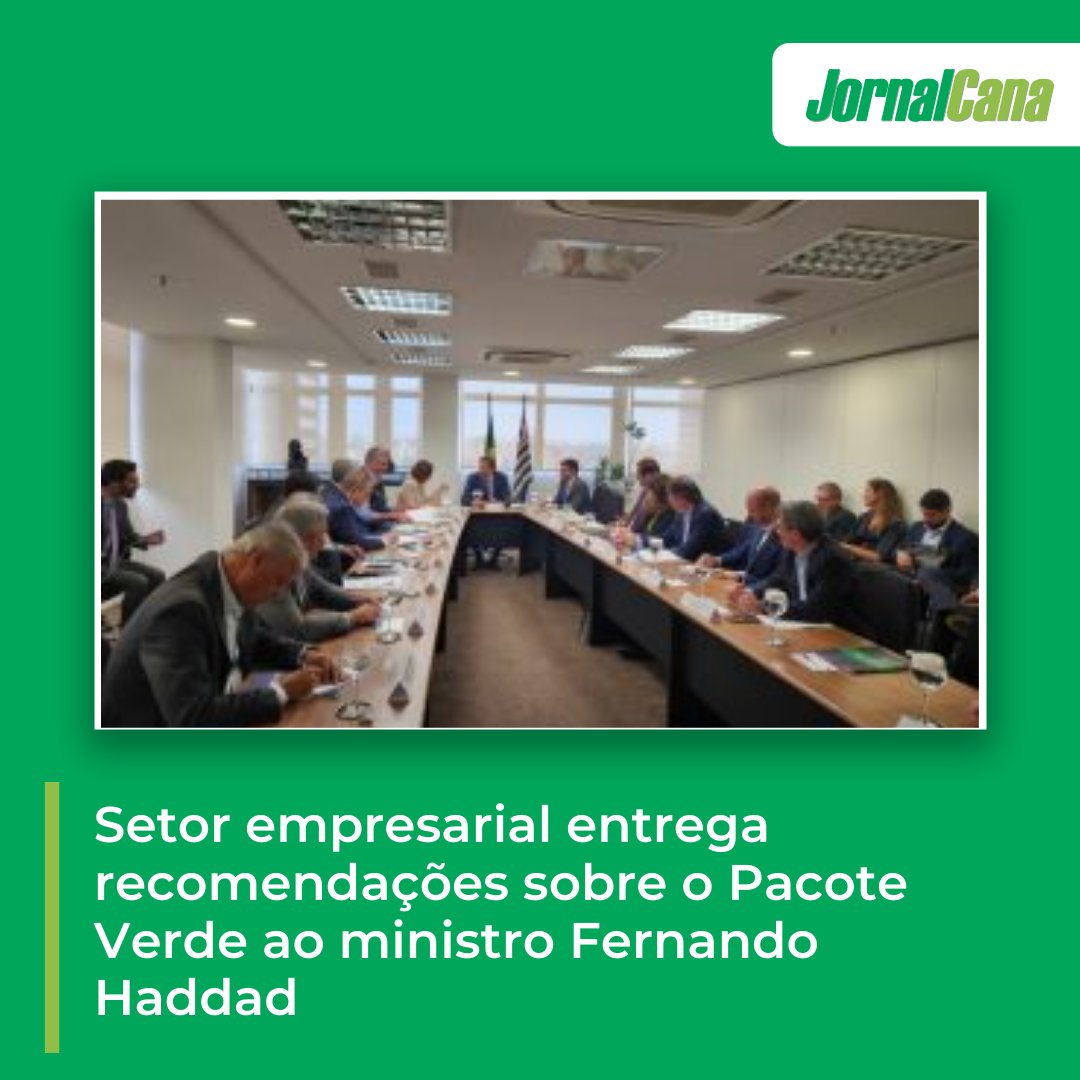 Setor empresarial entrega recomendações sobre o Pacote Verde ao ministro Fernando Haddad

👉 mla.bs/75f1a4c5

#Setor #empresarial #FernandoHaddad #jornalcana #cananews #noticiadodia #canadeacucar #procana
