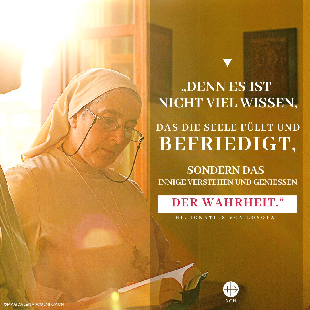 kircheinnot's tweet photo. Am #Festtag von #St. Ignatius von Loyola wollen wir uns von seinem Beispiel der Unterscheidung inspirieren lassen und uns auf die "Bewegungen unserer Seele" einstellen, um zu verstehen, wo und wann #Gott handelt. https://t.co/6XdXikhxig