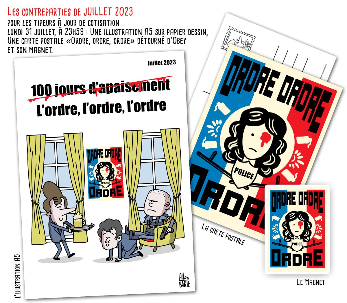 AllanBARTE's tweet image. C'est le dernier jour du mois, voici donc les contreparties de Juillet.
Pour se les procurer, c'est par ici !
▶️ ko-fi.com/allanbarte
des bisous !😘