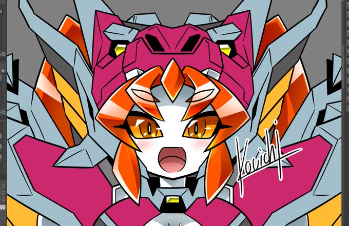 「mecha musume open mouth」 illustration images(Latest)