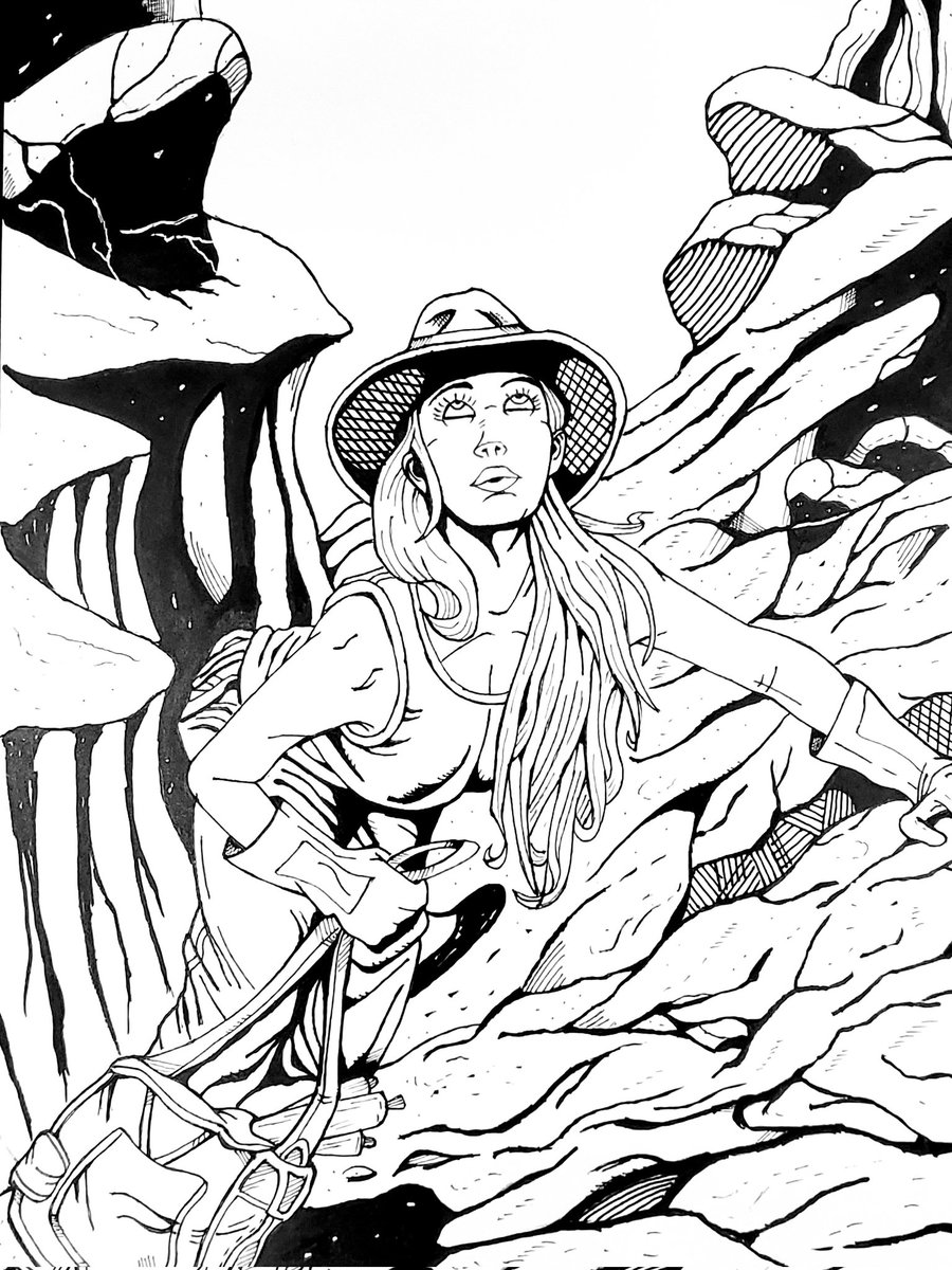 jimf0123art's tweet photo. Gold Digger is one of the longest running indy #comics in history. #comicart #newhampshireartist #illustration #artwork #comicbooks #sketch #golddigger #antarticpress #fredperry #ink https://t.co/H991Z9Ducn