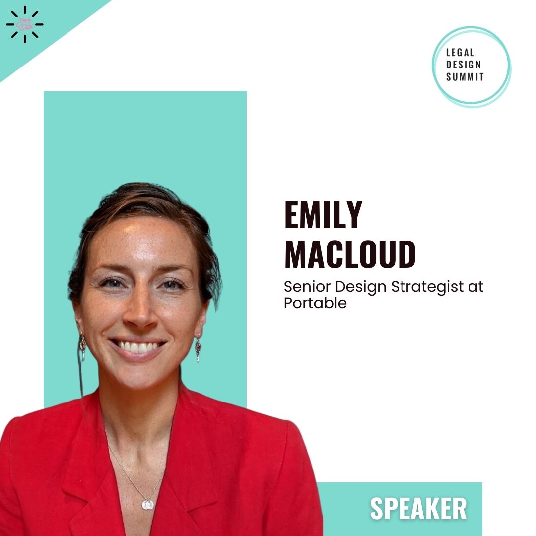 LegaldesignFI's tweet photo. 📢 Exciting News! 🌟
Join us in welcoming Emily MacLoud, Senior Design Strategist at Portable, as a speaker at the Legal Design Summit 2023! 🗣️💼
#LegalDesignSummit #LDS2023 #SpeakerAnnouncement #DesignThinking https://t.co/Jrp2nqmNRa
