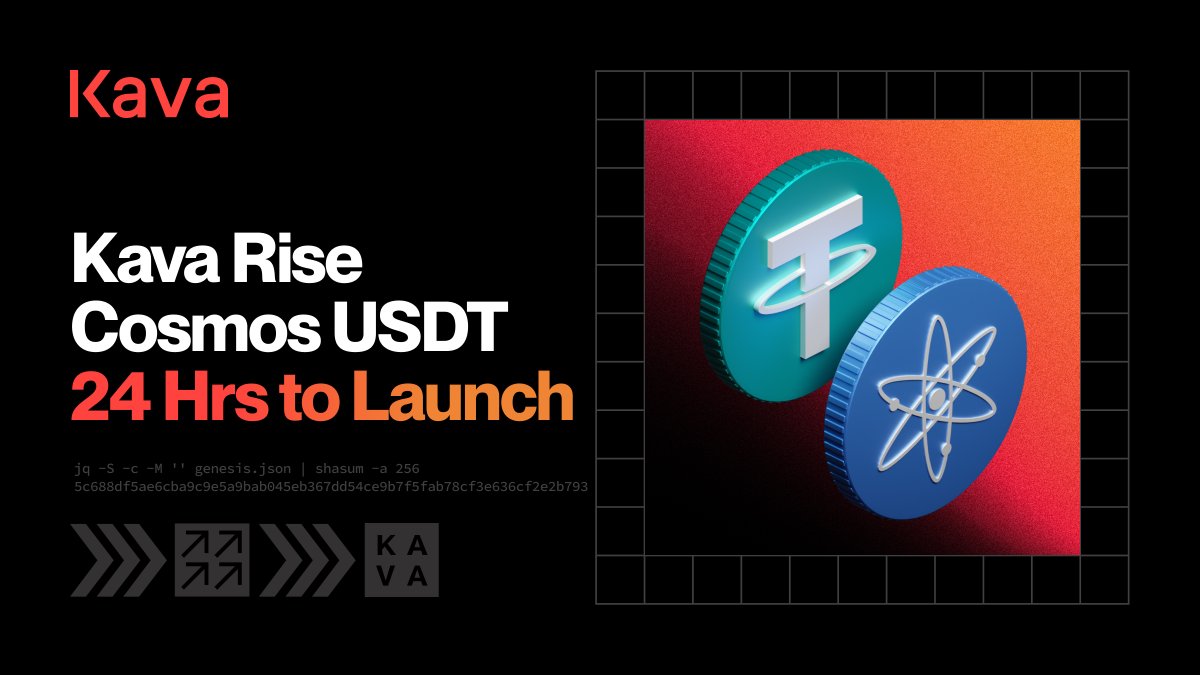 KAVA_CHAIN's tweet photo. Only 24 hours to go until Kava Rise #Cosmos USDt rewards go live! 🎉 https://t.co/jy3fJM5eCd