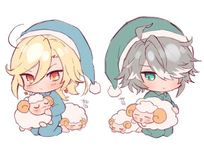 カーヴェとアルハイゼン(※再掲) #原神