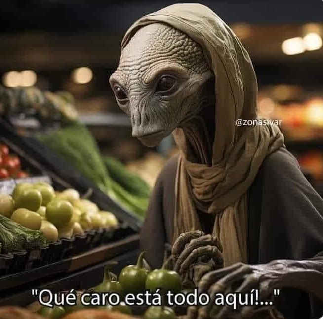 Los aliens acostumbrándose a los cambios de precios.