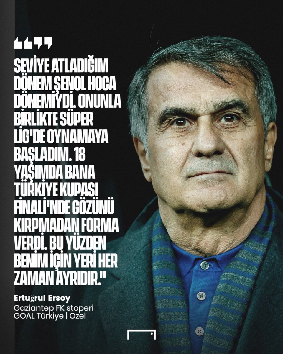 GoalTurkiye's tweet photo. Şenol Güneş, Ertuğrul Ersoy için özel bir teknik direktör ❤ https://t.co/VGYg4AxA0H