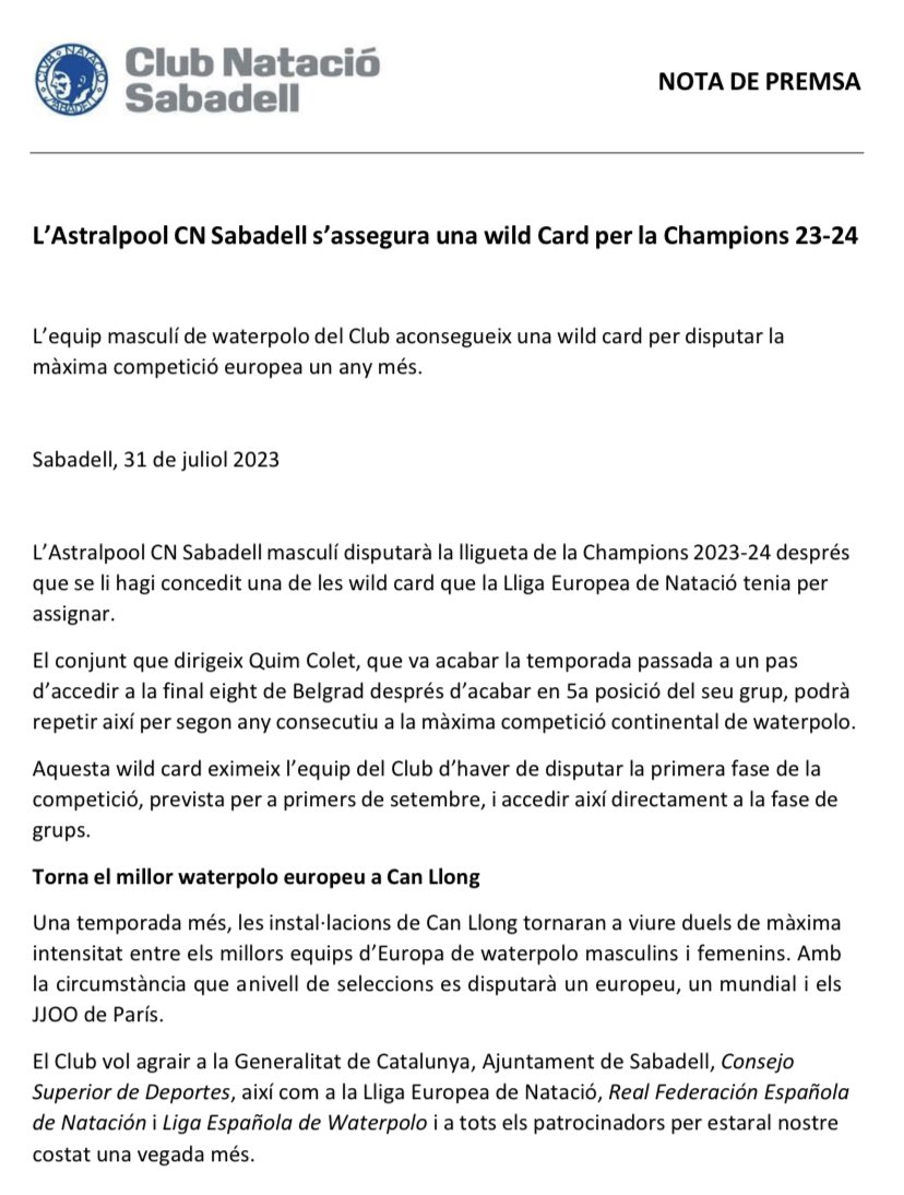 CN_Sabadell's tweet photo. COMUNICAT OFICIAL| 👇 https://t.co/tftR9be5I8