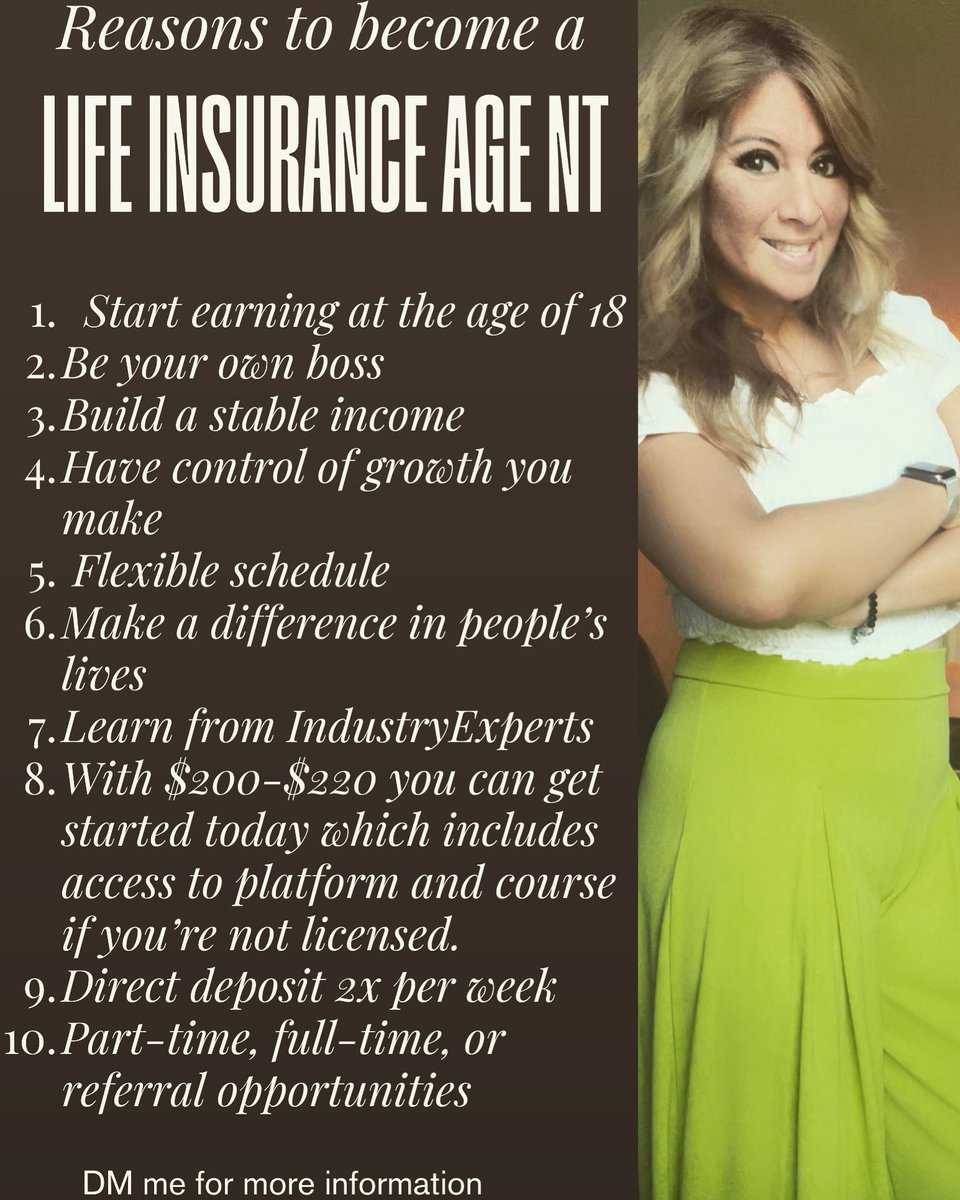 AnnaEcua's tweet image. #lifeinsuranceagent #partime #fulltime #referralpartners