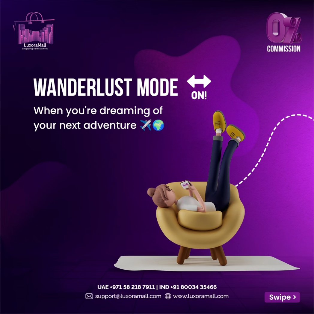 luxora_mall's tweet photo. 🌍✨ Wanderlust Alert! ✨🌍 When you can't travel physically, let your imagination soar with Luxora Mall! 🛋️✈️

Explore a world of possibilities from the comfort of your couch - find products that transport you to every corner of the globe! 
#XTwitter #BTS https://t.co/iuurdMw0Kx