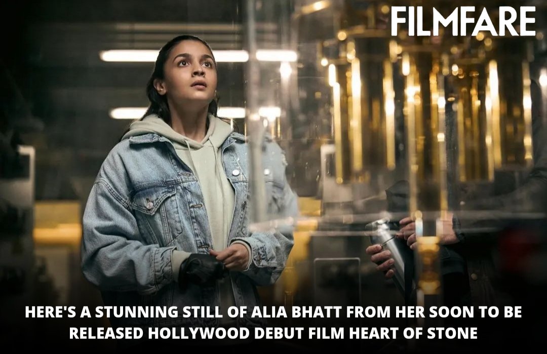 filmfare's tweet photo. How excited are you to see #AliaBhatt in her Hollywood debut film #HeartOfStone? ♥️

Share your thoughts in the comments below! https://t.co/7u6qpS6Ms6