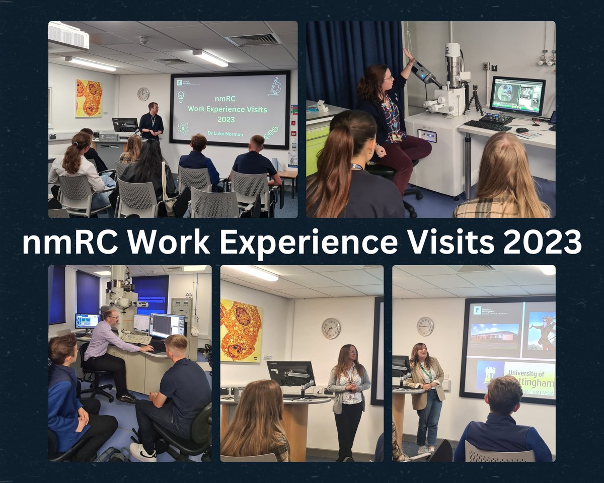 UoNnmRC's tweet photo. We have had the privilege of hosting Year 10 students as part of @UoNScience work experience visits! They delved into the realm of nanoscience with live demonstrations of SEM and TEM, and were inspired by career talks given by our staff #STEMEducation #InspiringFutureScientists https://t.co/2TxDkL3SlC