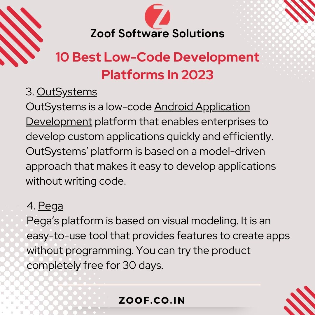 ZoofInc's tweet image. 10 Best Low-Code Development Platforms In 2023
rn more about them.
📷Feel free to ask any query at info@zoof.co.in
📷For more detail visit: zoof.co.in
.
.
#LowCodeDevelopment #LowCode2023 #LowCodeAppDevelopment #LowCodePlatforms #developmentplatform #coding