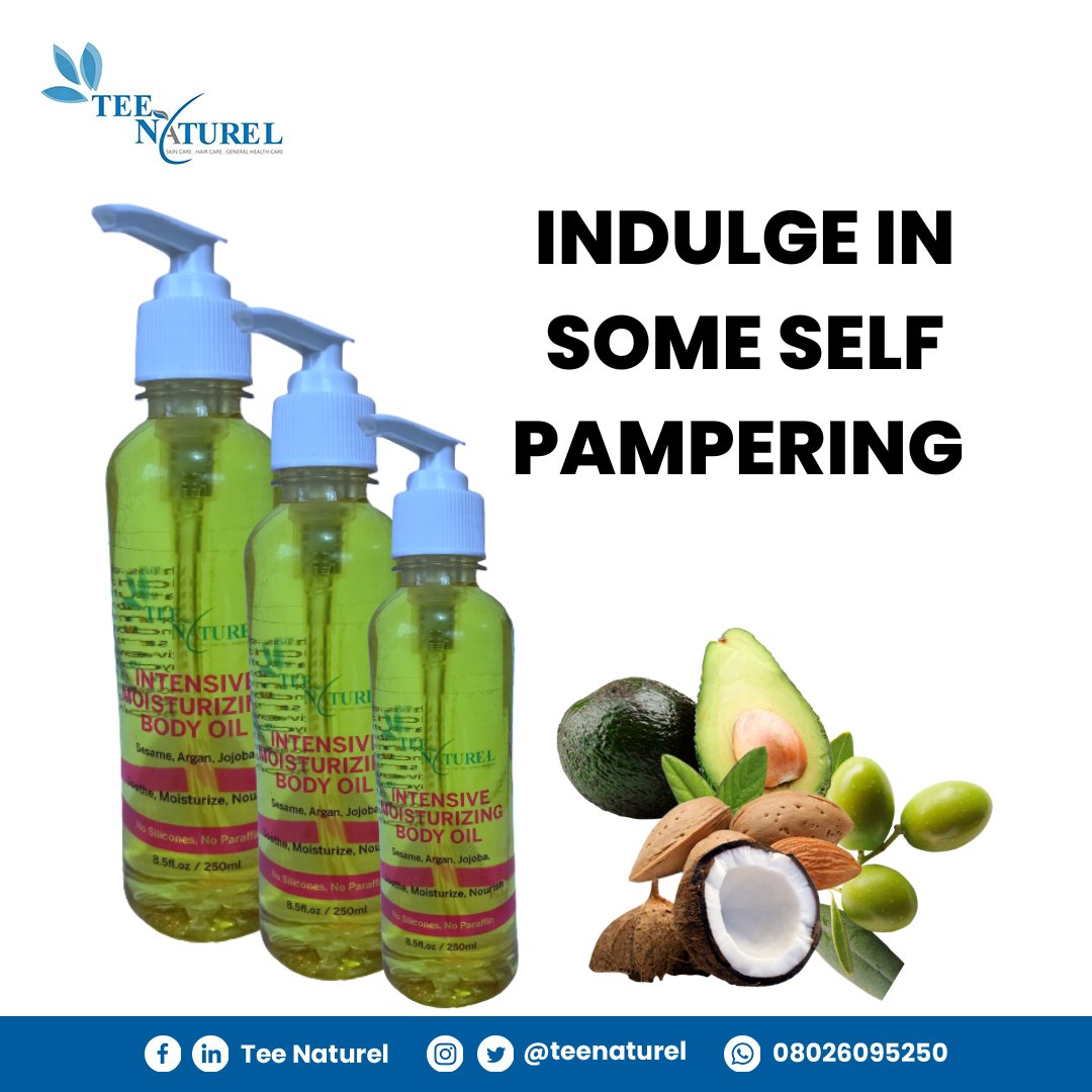 teenaturel's tweet photo. Our moisturizing body oil gets to work fast, so you can enjoy soft, smooth, and intensely hydrated skin in no time. This dreamy oil easily penetrates deep into your dermis, giving you all the moisture you need.
#bodyoil #skinoil #MondayMotivation https://t.co/RlGrZs9PeG