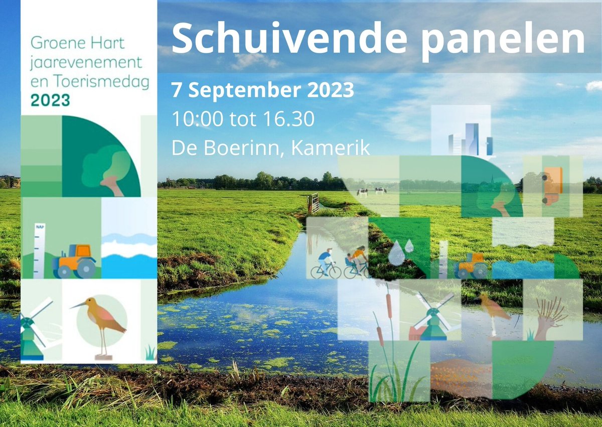 PB_GroeneHart's tweet photo. Het programma is bekend en de inschrijvingen geopend voor het Groene Hart Jaarevent en Toerismedag op 7 september 2023. U kunt zich aanmelden via het programmaboekje: https://t.co/rYBeCQ8ZYU
#groenehart https://t.co/EMoJzSlCLe
