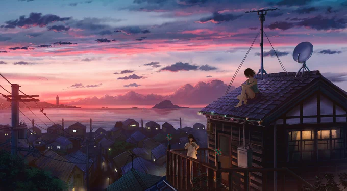 様々な夏の夕暮れ