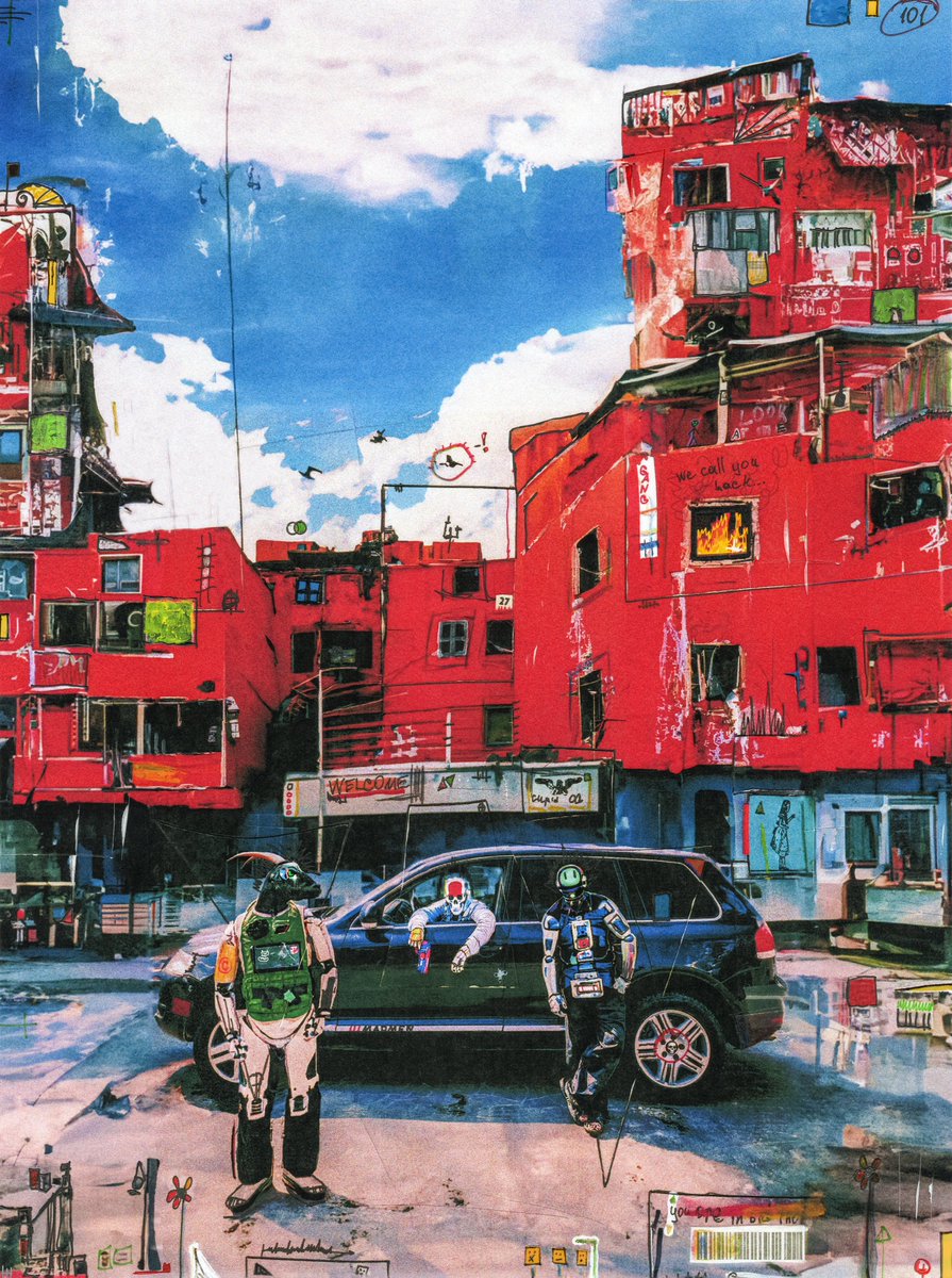 TimGrib1's tweet photo. "Slum Owners…" (before/after)

The extraction of material for art happens very often in unusual places…I need the energy of the place…I need the texture…so that the end result meets all expectations… https://t.co/1r5nUFGNGw