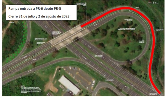 ciudadebayamon's tweet photo. ACT realizará trabajos de repavimentación en la PR-6. Para estos trabajos se requiere el cierre de las rampas de la PR-6. Las obras están programadas HOY 31 de julio al 3 de agosto de 2023 de 7am hasta las 4pm. Como vía alterna podrán utilizar la PR-8855 (Ave. Bobby Capó). https://t.co/9xdkvl8zeR