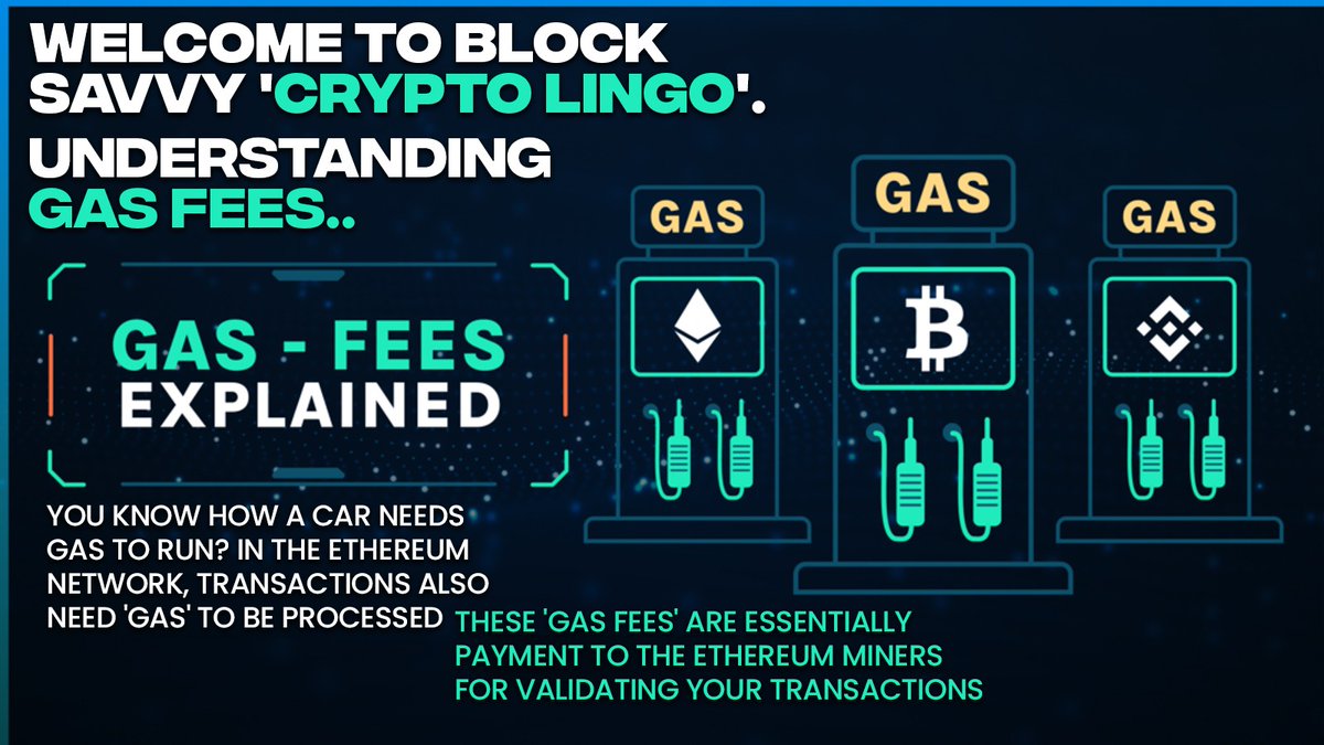 Block_Savvy's tweet photo. Gas Fees in Cryptocurrency!
Video Link: https://t.co/a3erkPQwh4
#cryptocurrency #cryptomarket #bitcoin #btc #cryptonews #viral #cryptoupdates #altcoins #inucoins #eth #defi #cryptocommunity #cryptoterms #cryptoexplained #simplecryptoterms #gasfees #cryptofees #transactionfees https://t.co/X52Rg2M6Iw