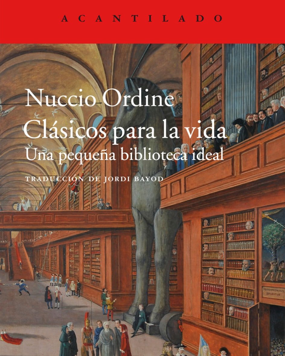 misapuntesdelec's tweet photo. Para este verano os #recomiendoleer Clásicos para la vida de Nuccio Ordine. Un libro que nos acerca y anima a leer #clasicos. 

@Acantilado1999 
#nuccioordine

Reseña completa ⤵️
https://t.co/yIs3BYPY8T https://t.co/8rXVDW8YCe