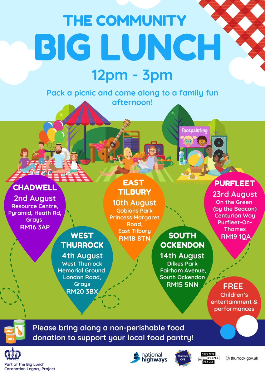 🥪 Come and join the #BigLunch in your area. 🤩 A fun afternoon for all the family 🤗 Come and say hi to us too!