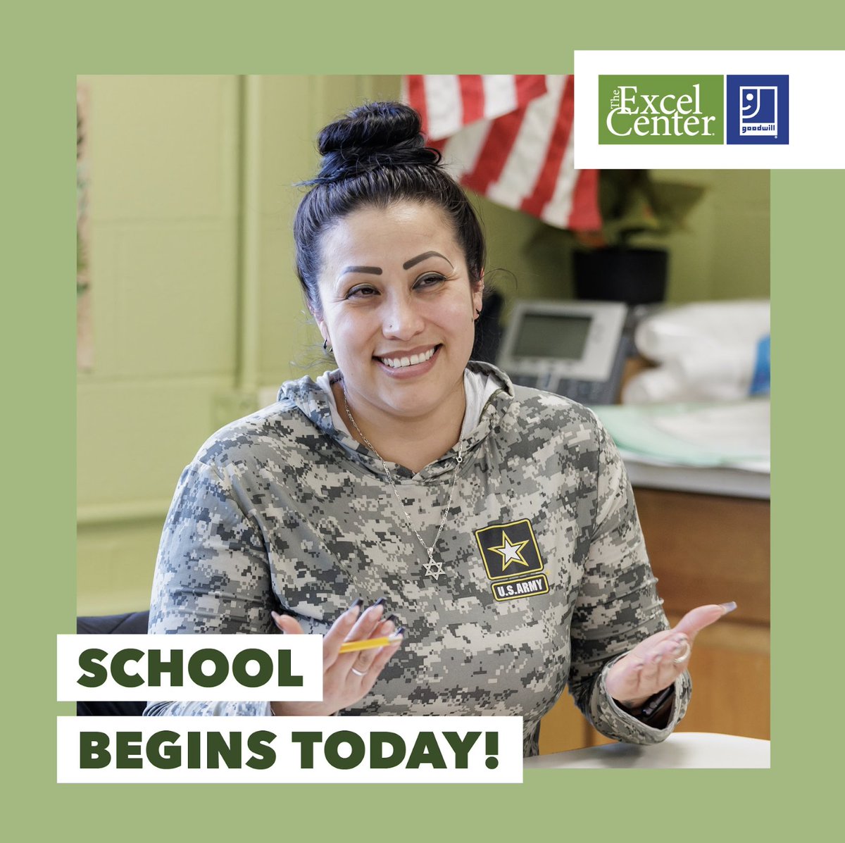 TheExcelCenter's tweet photo. WE'RE BACK! The Excel Center 23-24 School Year BEGINS TODAY! Welcome to our new and returning students. We are SO THRILLED you are here! #LetsGo #ExcelCenterImpact #BacktoSchool https://t.co/qSZwxqwdl4