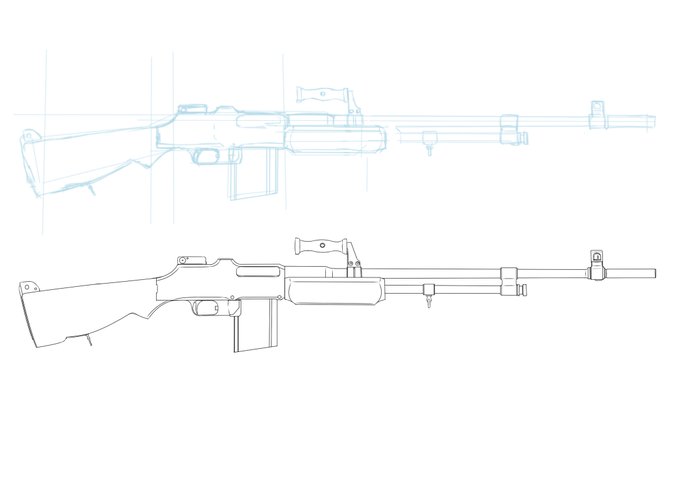 「bolt action white background」 illustration images(Latest)