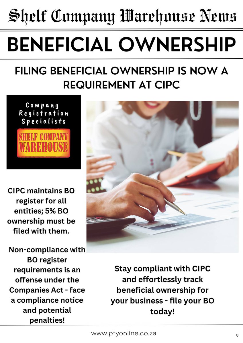 scwkzn's tweet photo. BO Registration is mandatory, contact us today to assist you in filing. 086 111 4609 https://t.co/Hc9o8Ddosc