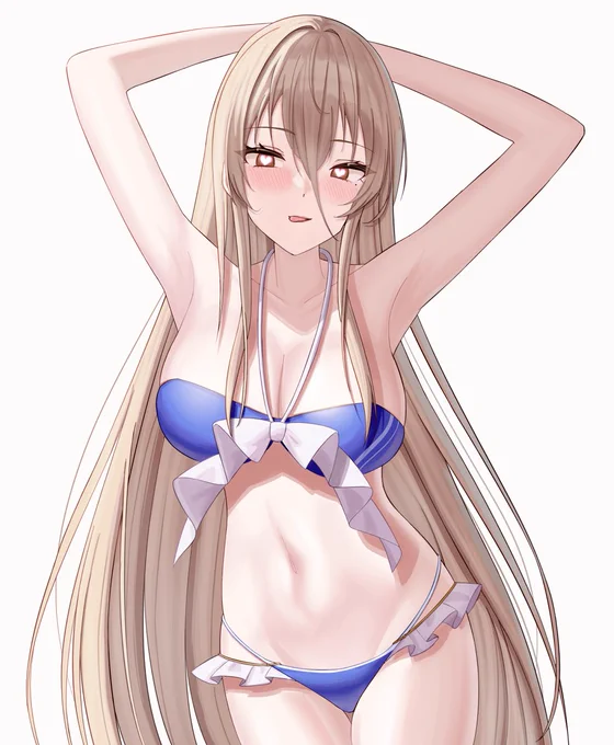 skebにてアズールレーンのインプラカブルを描かせていただきました。 元のキャラがすごい色っぽい見た目をしていたので、 そこを意識して描けていたらいいなと思います! ご依頼いただきありがとうございました! #アズールレーン