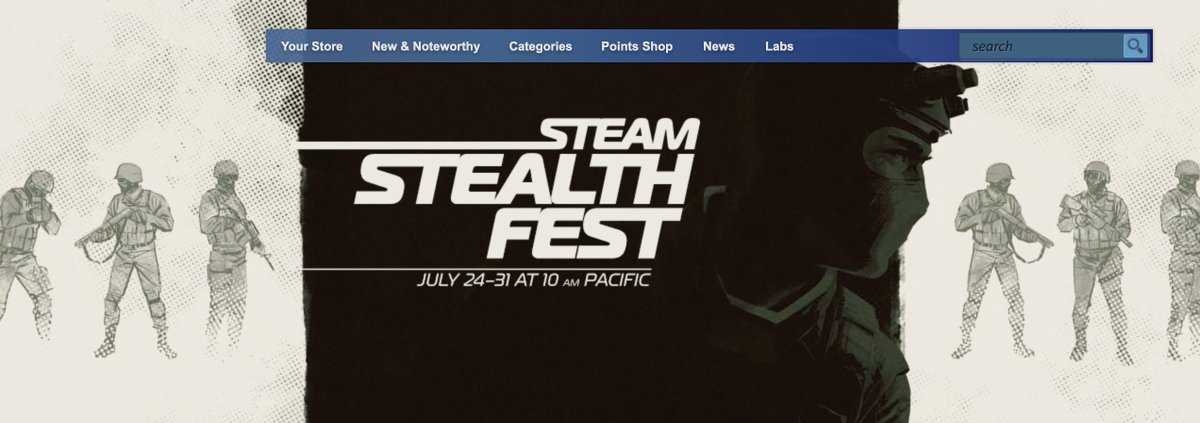 OverheadGames's tweet photo. Steam Stealth Fest launched so stealthy I almost missed it entirely. Gotta check out a few demos soon.
#steam #stealt #fest #indiedev #indiegamedev #gaming https://t.co/H7pIhvncLE